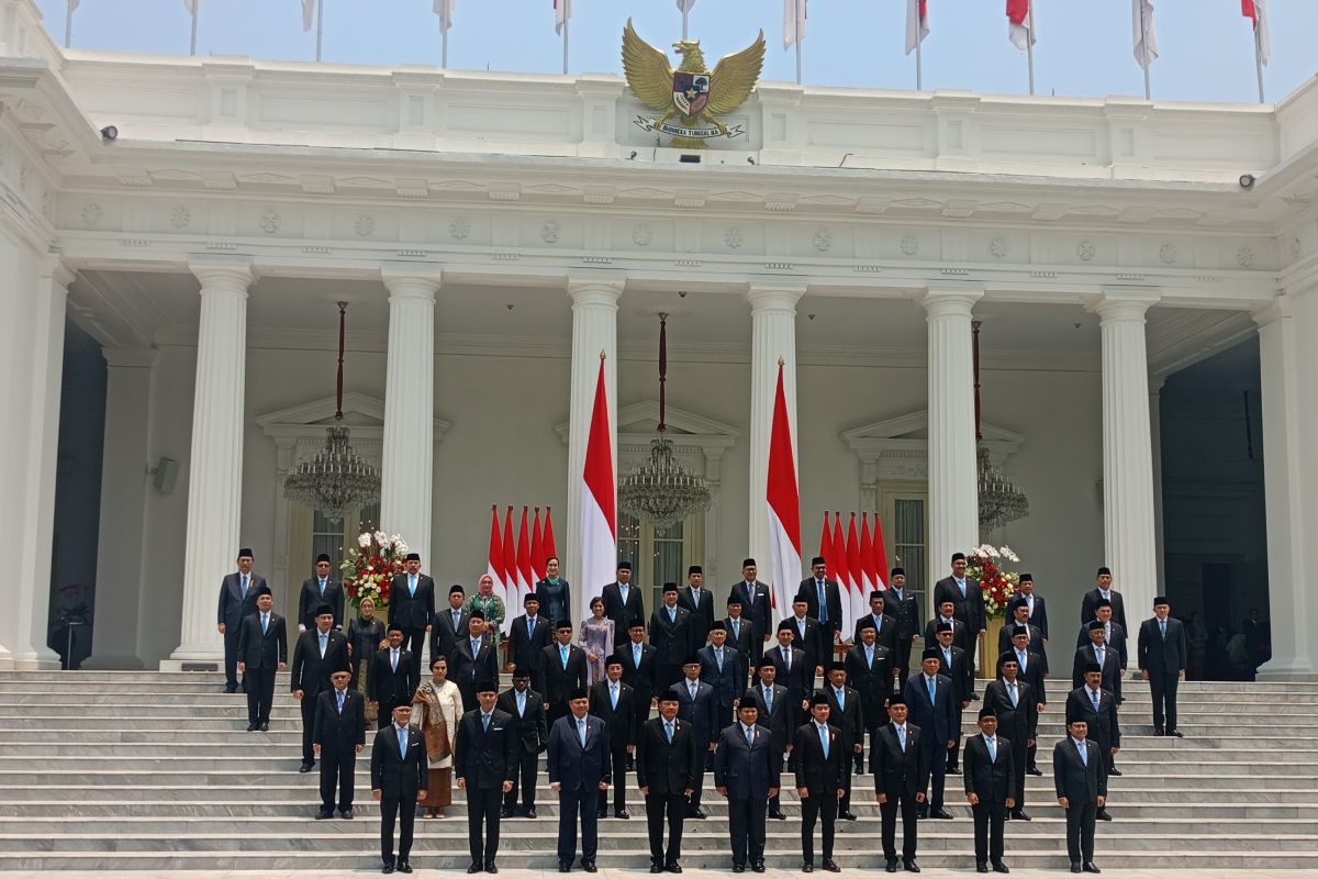 Prabowo inaugurates 48 cabinet ministers