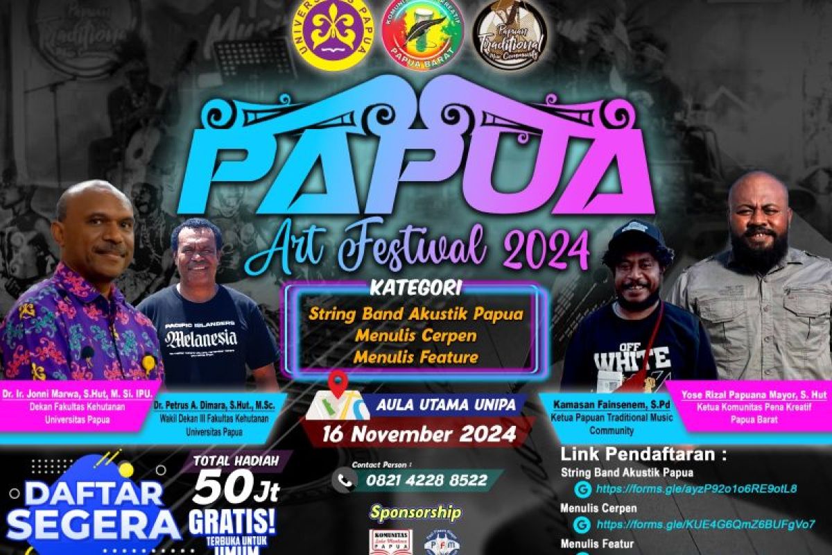 Fakultas Kehutanan Unipa lestarikan seni budaya Papua lewat festival