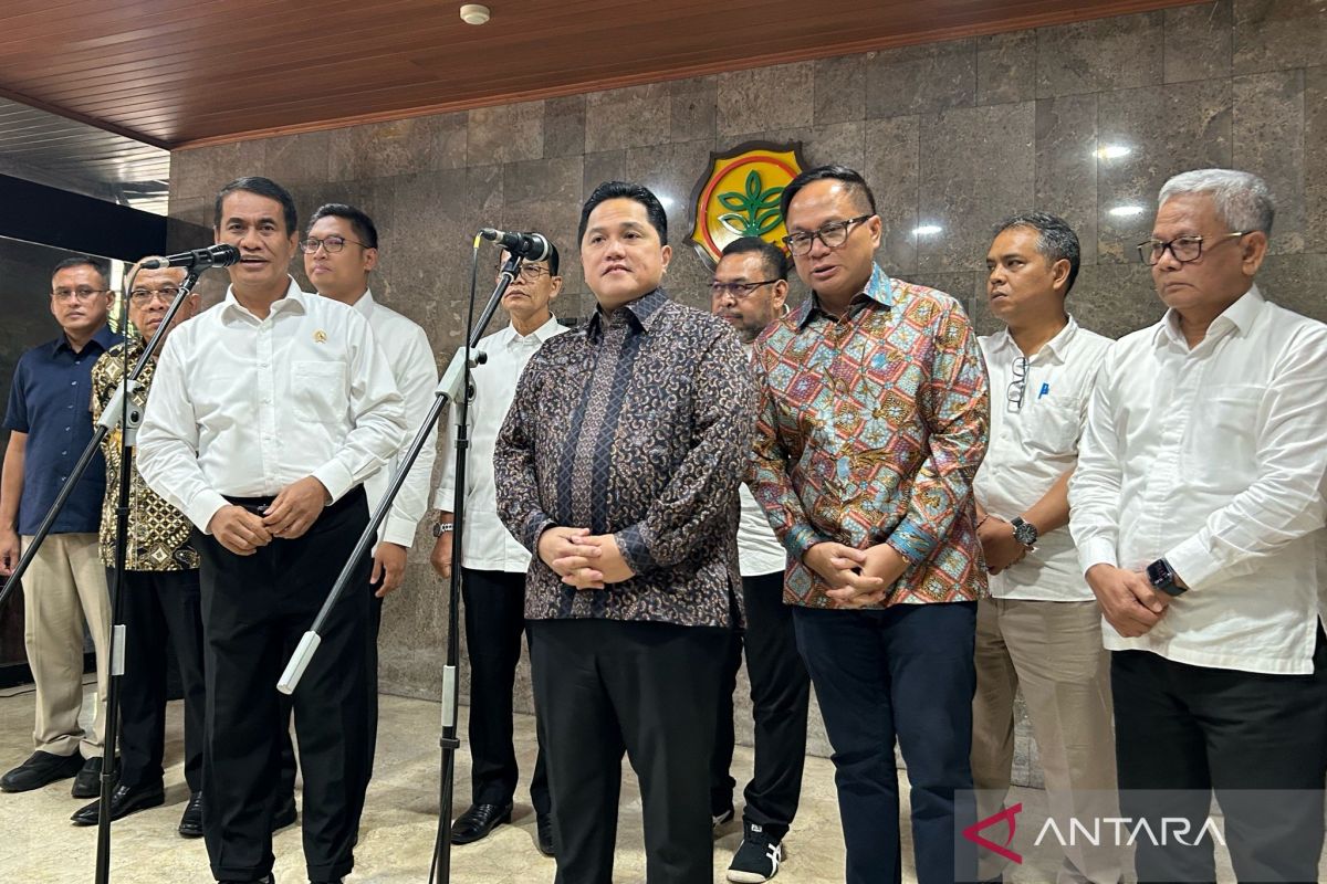 Erick Thohir  dan Mentan Amran kolaborasi wujudkan swasembada pangan