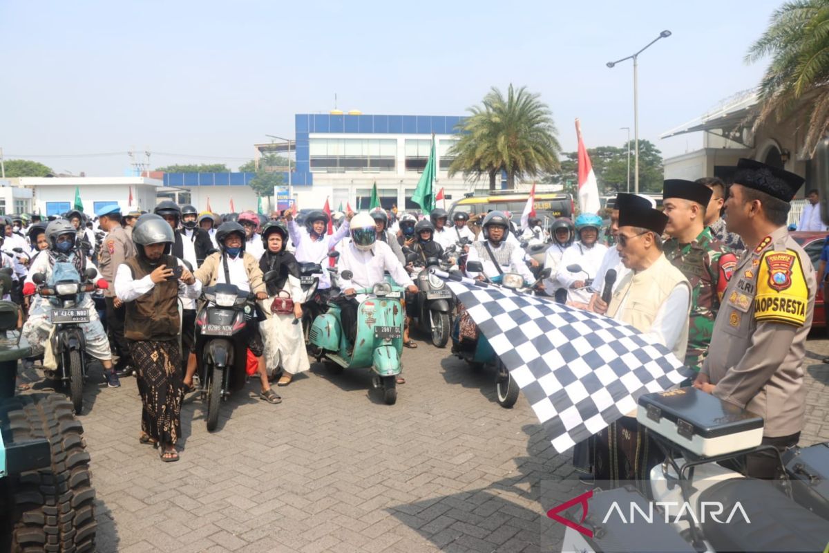 Polresta Sidoarjo kampanyekan santri tertib berlalu lintas