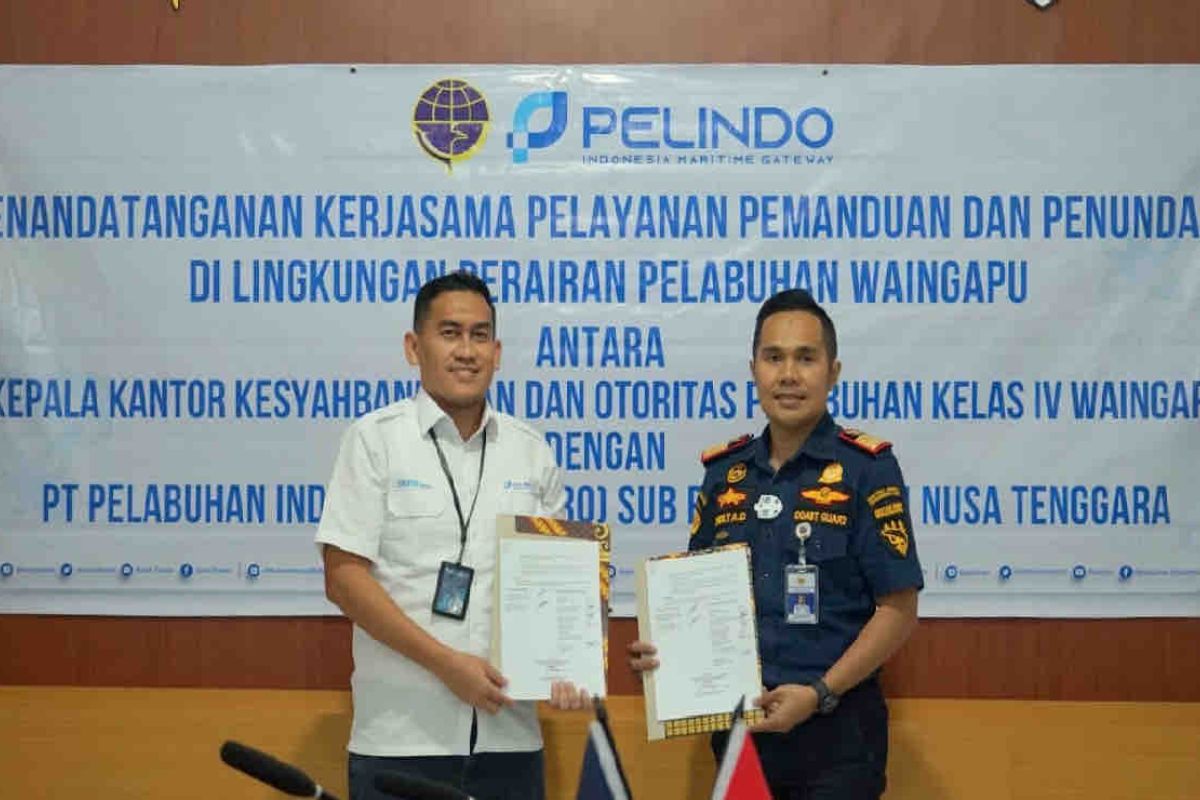 Kemenhub-Pelindo kerja sama pelayanan pemanduan Pelabuhan Waingapu