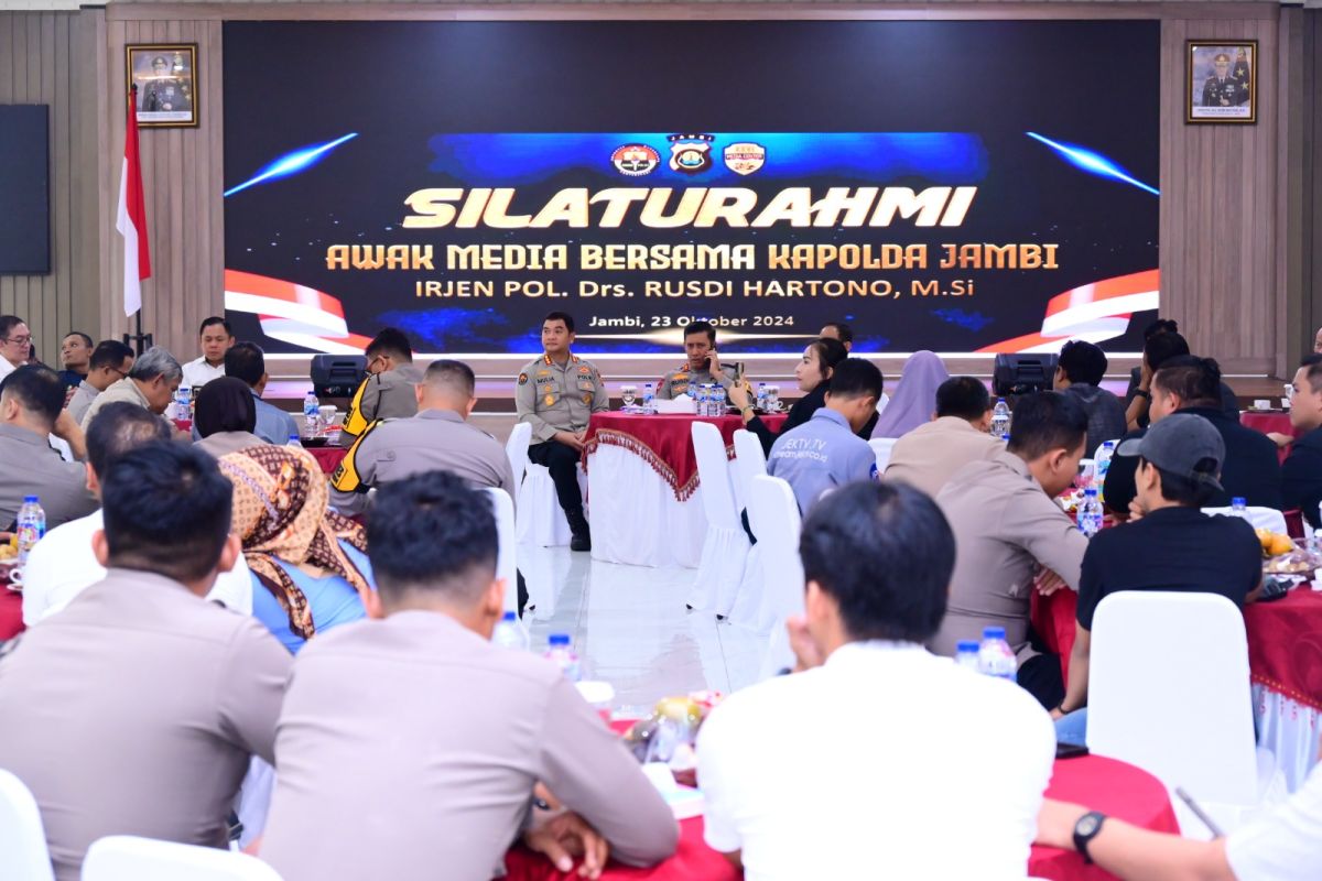 Kapolda Jambi dan awak media silaturahmi perkuat sinergi