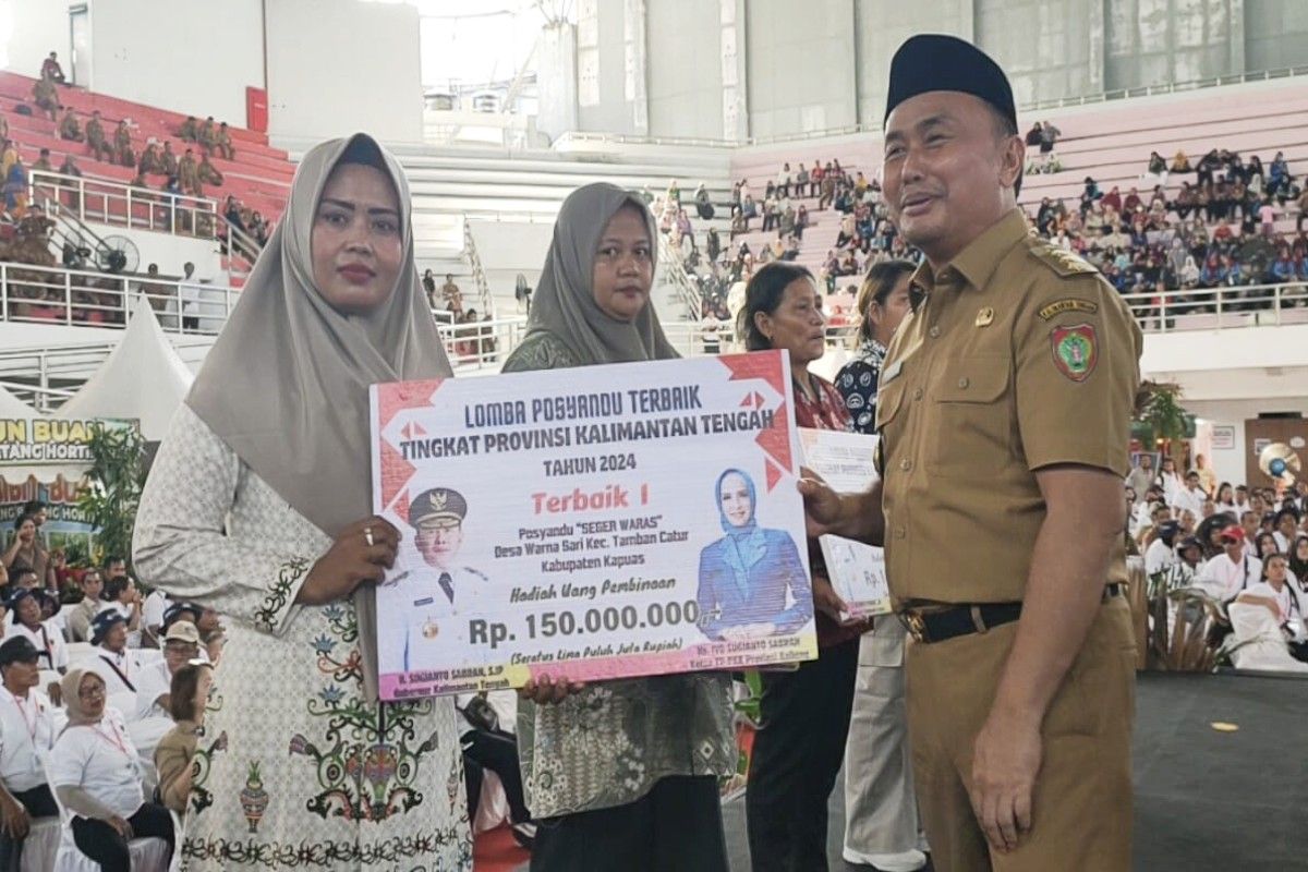 Seger Waras juara I lomba Posyandu Kalimantan Tengah