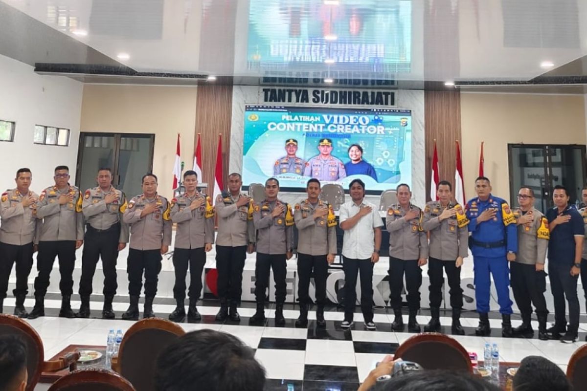 Polres Bengkalis gelar pelatihan video konten kreator