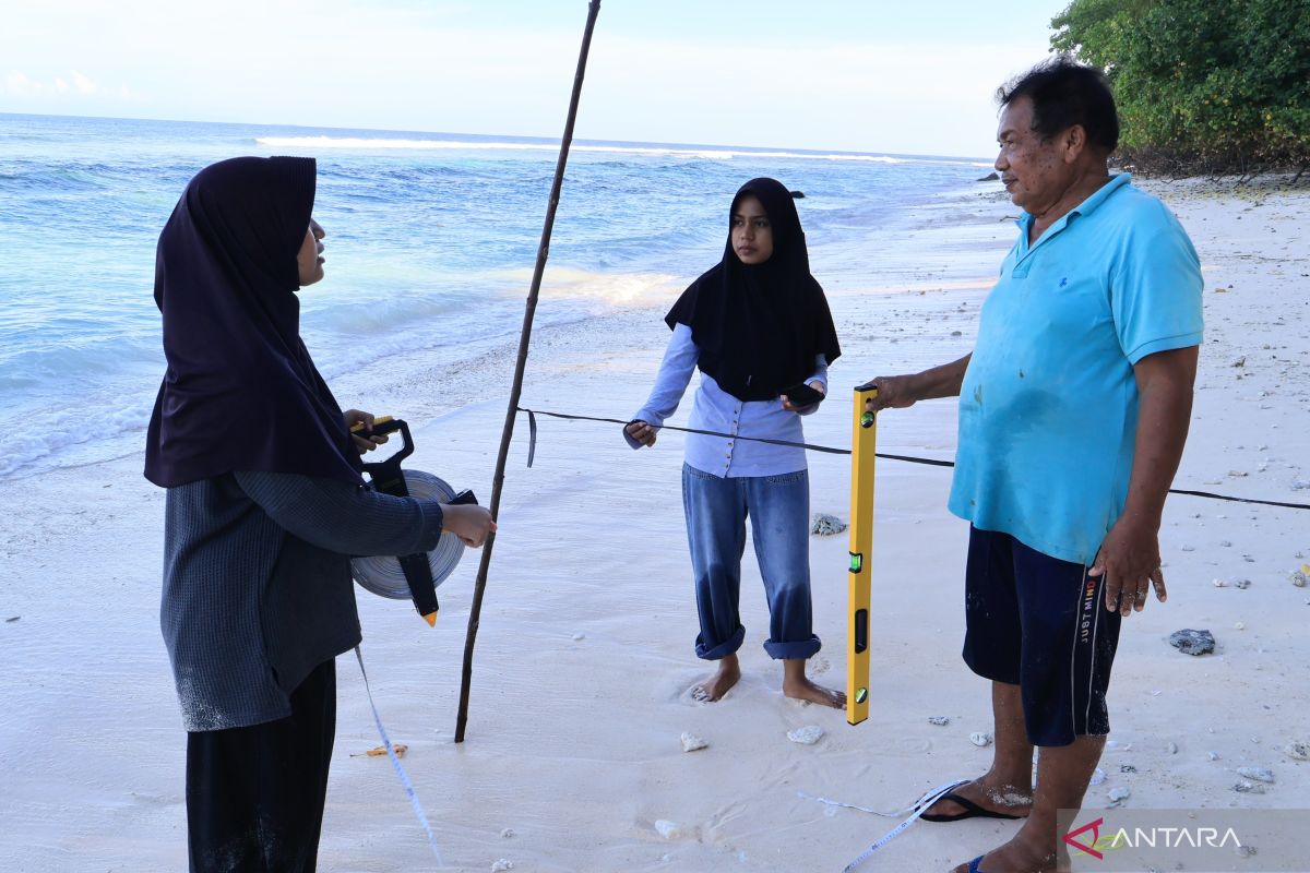 KKP ukur kemiringan pantai Pulau Bando untuk jaga habitat penyu