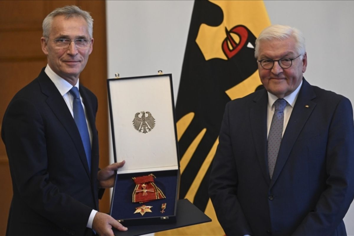 Mantan Sekjen NATO Stoltenberg peroleh penghargaan Ordo Jasa Jerman