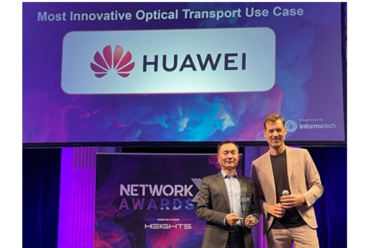 Huawei Wins the "Most Innovative Optical Transport Use Case" Award at the Network X NGON 2024