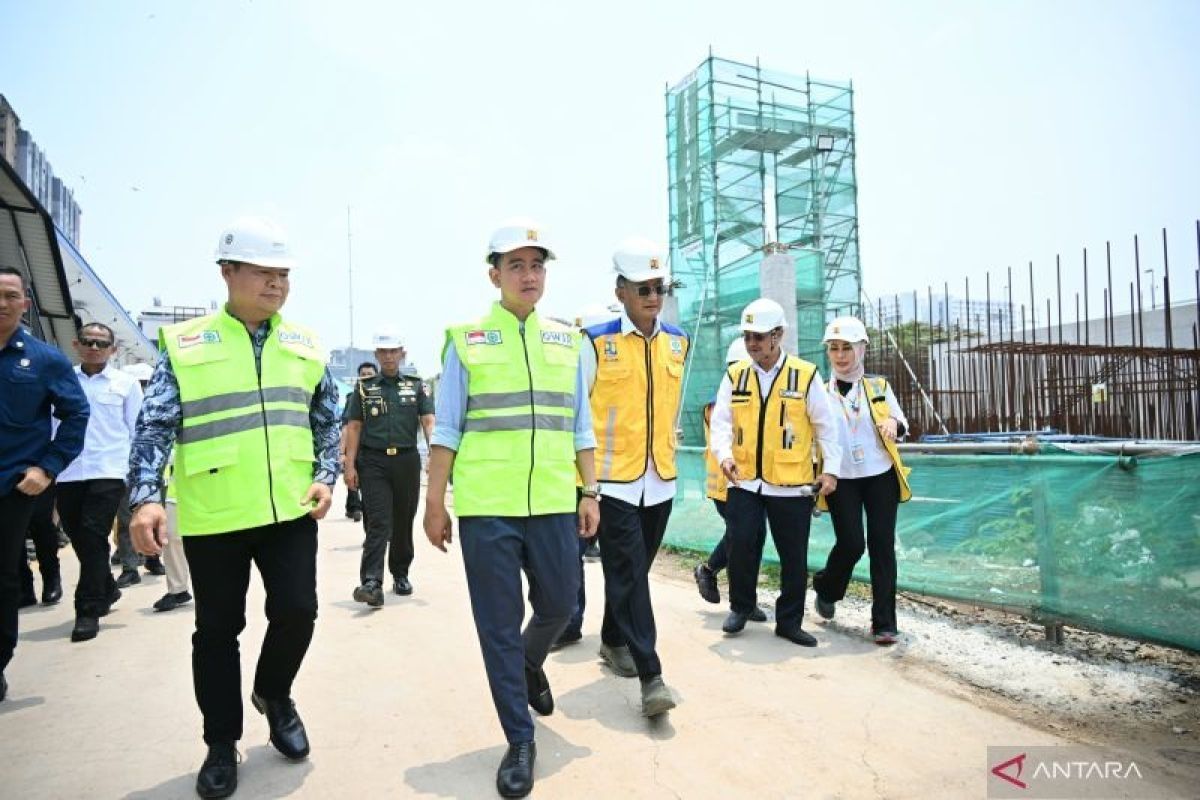 Wapres Gibran tinjau lokasi proyek pengolahan limbah di Penjaringan Jakut