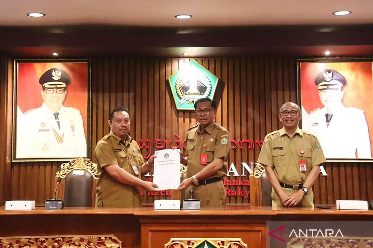 Pemkab Tabanan hadiri serah terima Berita Acara Entry Meeting Tim Inspektorat Bali