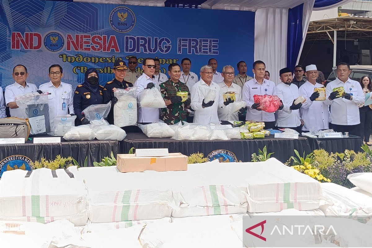 BNN amankan 2,3 kg kokain dan 19,9 kg sabu dari jaringan narkoba Internasional