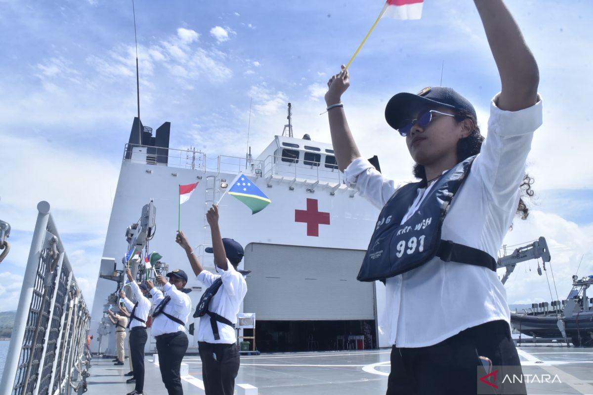 Indonesian warship WSH-991 begins goodwill mission in Solomon Islands