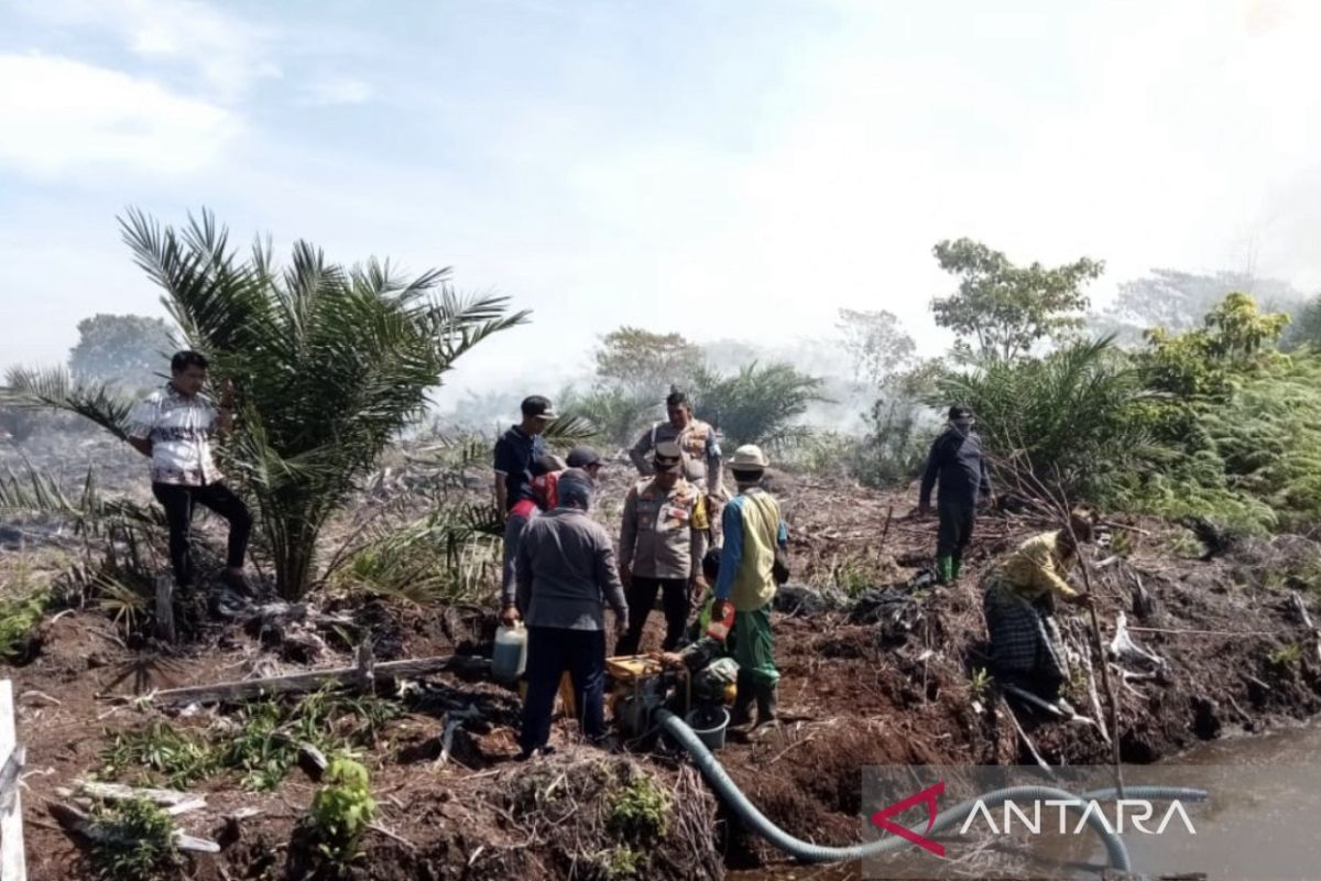 BPBD padamkan kebakaran lahan di Aceh Barat