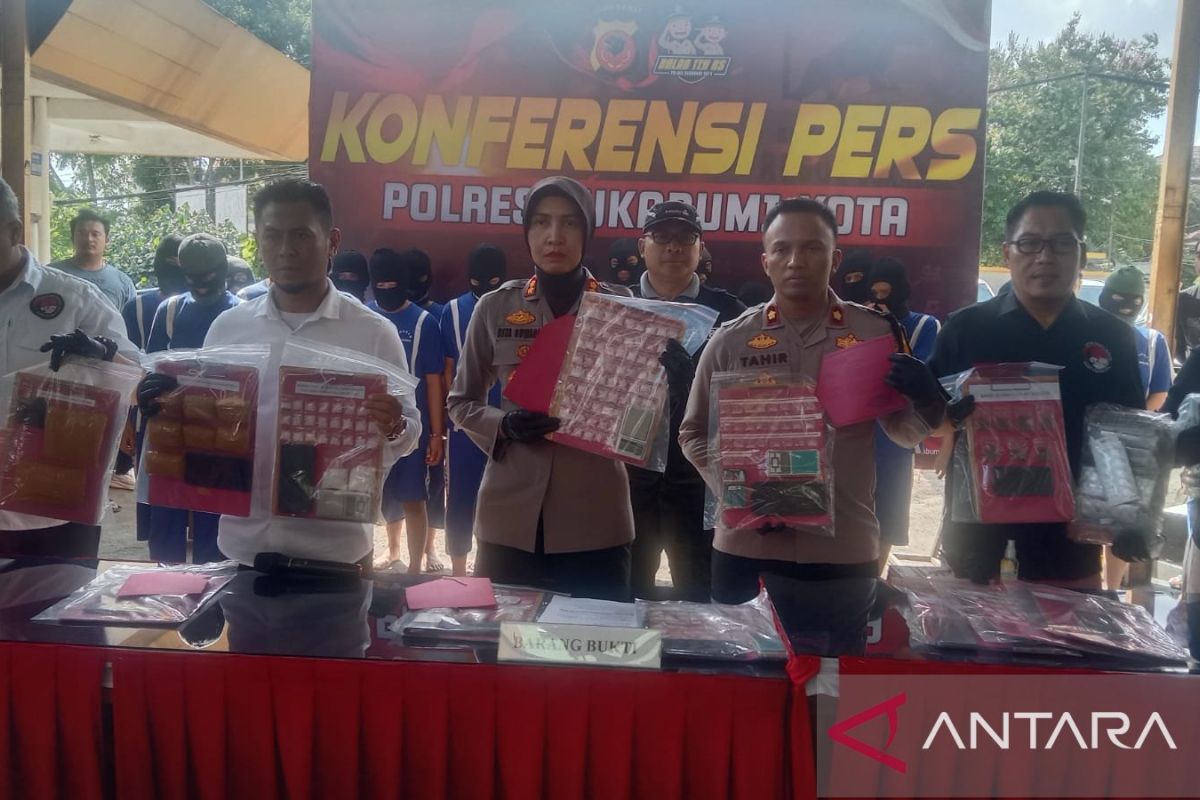 Polres Sukabumi Kota tangkap puluhan terduga pengedar dan penyalahguna narkoba