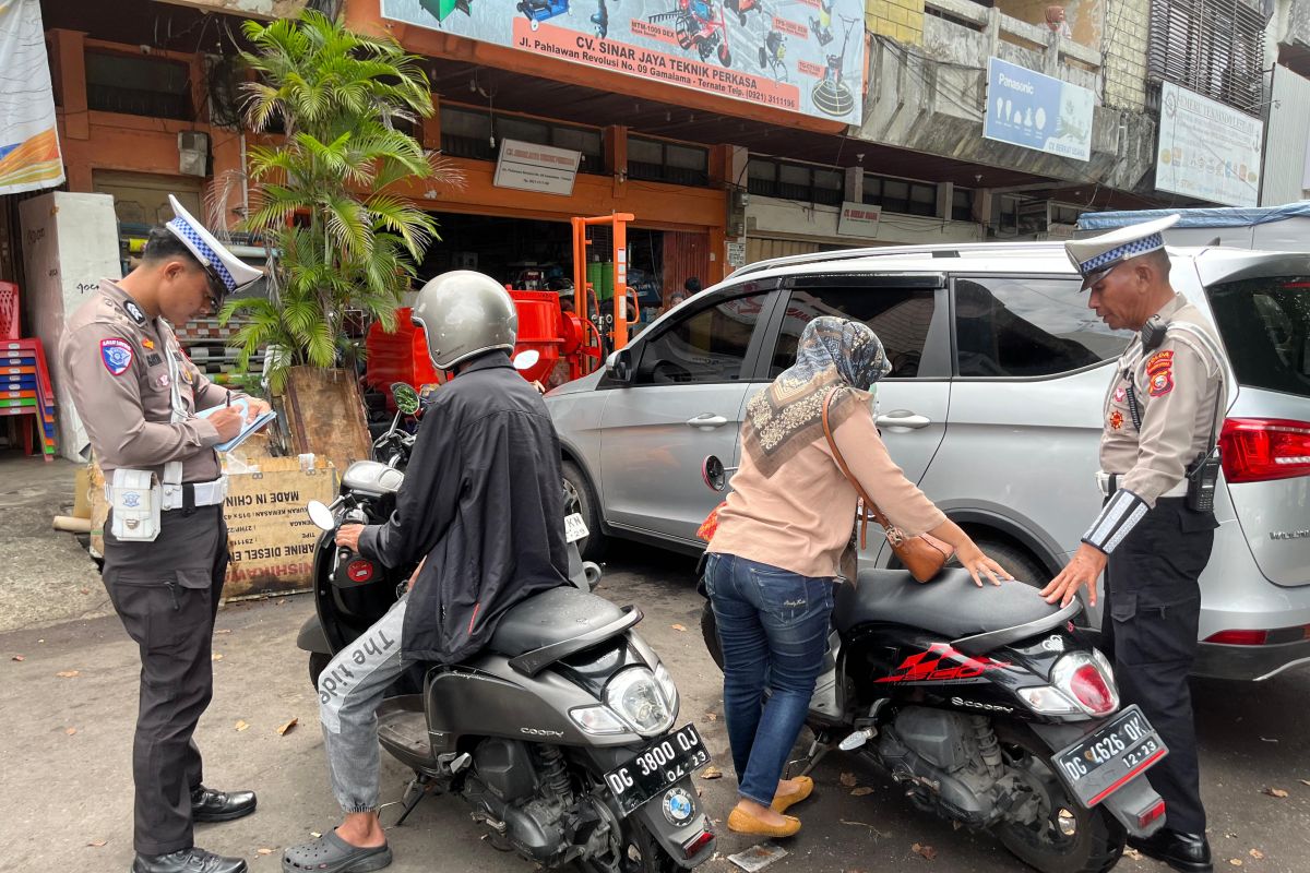 Langgar aturan lalu lintas, ratusan pengendara di Malut ditilang