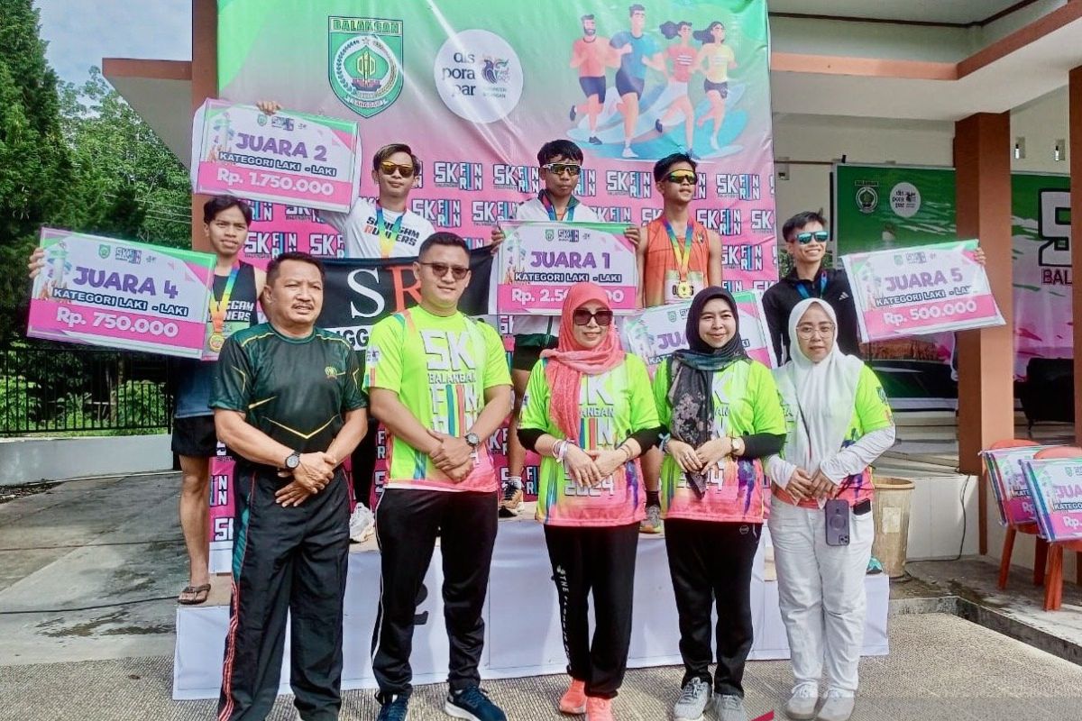 Kegiatan Fun Run 5K di Balangan sukses digelar