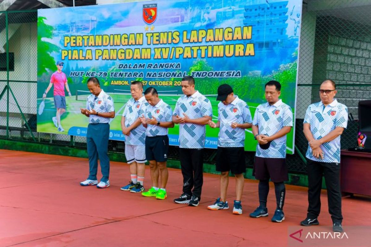 Kodam XV Pattimura jaring atlet potensial lewat kejuaraan tenis Pangdam