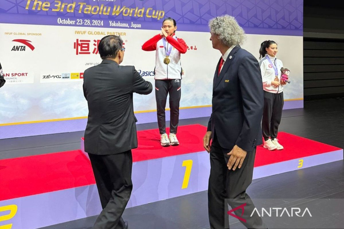 Atlet wushu Kabupaten Bekasi Tasya Ayu sabet emas kejuaraan dunia