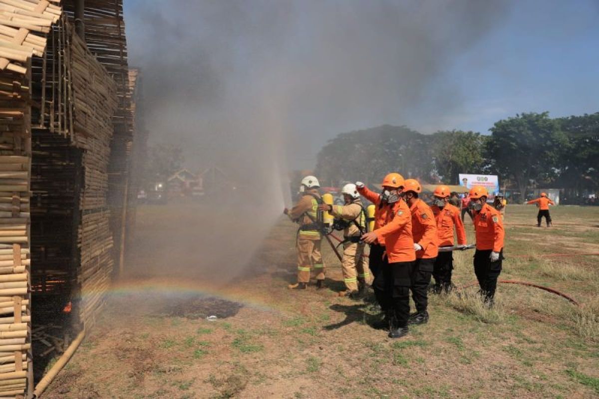 Satpol PP dan Damkar Kota Madiun gelar simulasi penanganan kebakaran