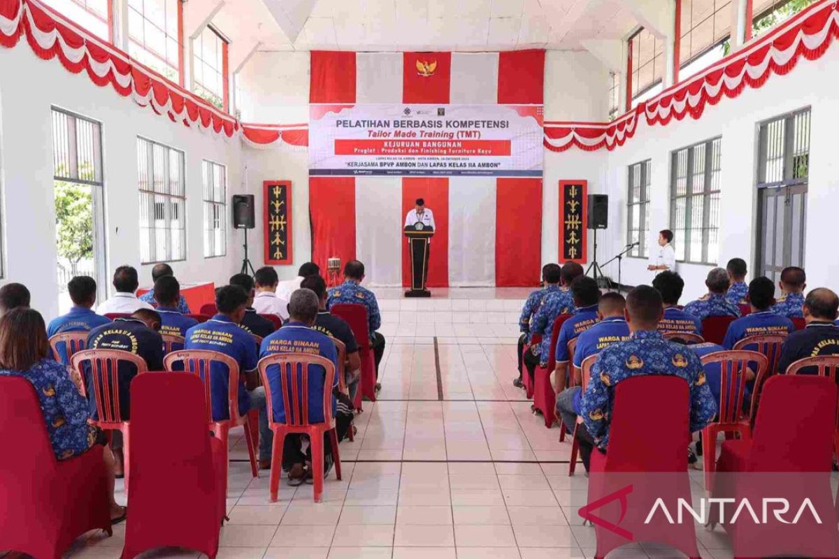 BPVP Ambon beri  pelatihan berbasis kompetensi pada narapidana Lapas