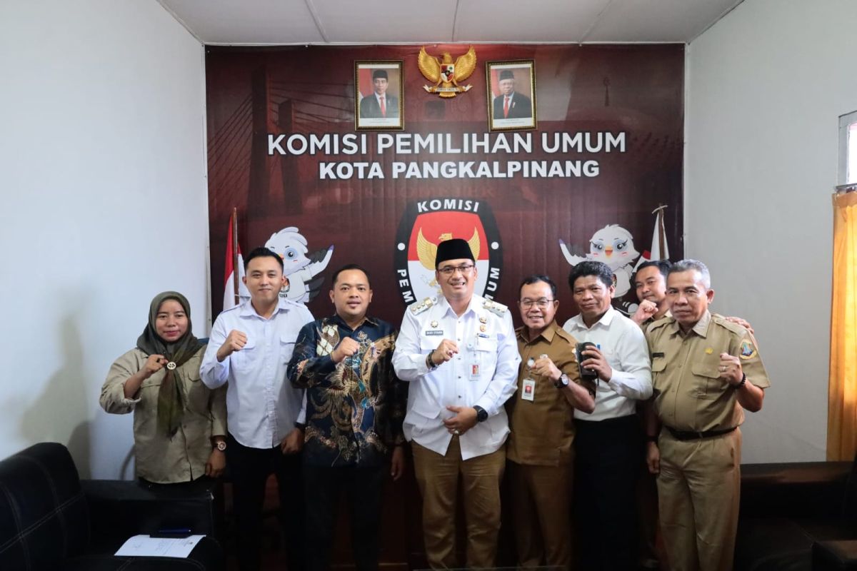 Budi Utama dan KPU Pangkalpinang targetkan partisipasi pemilih 83 persen