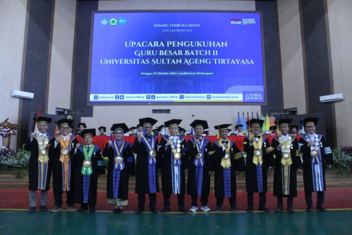 Universitas Sultan Ageng Tirtayasa tambah enam guru besar