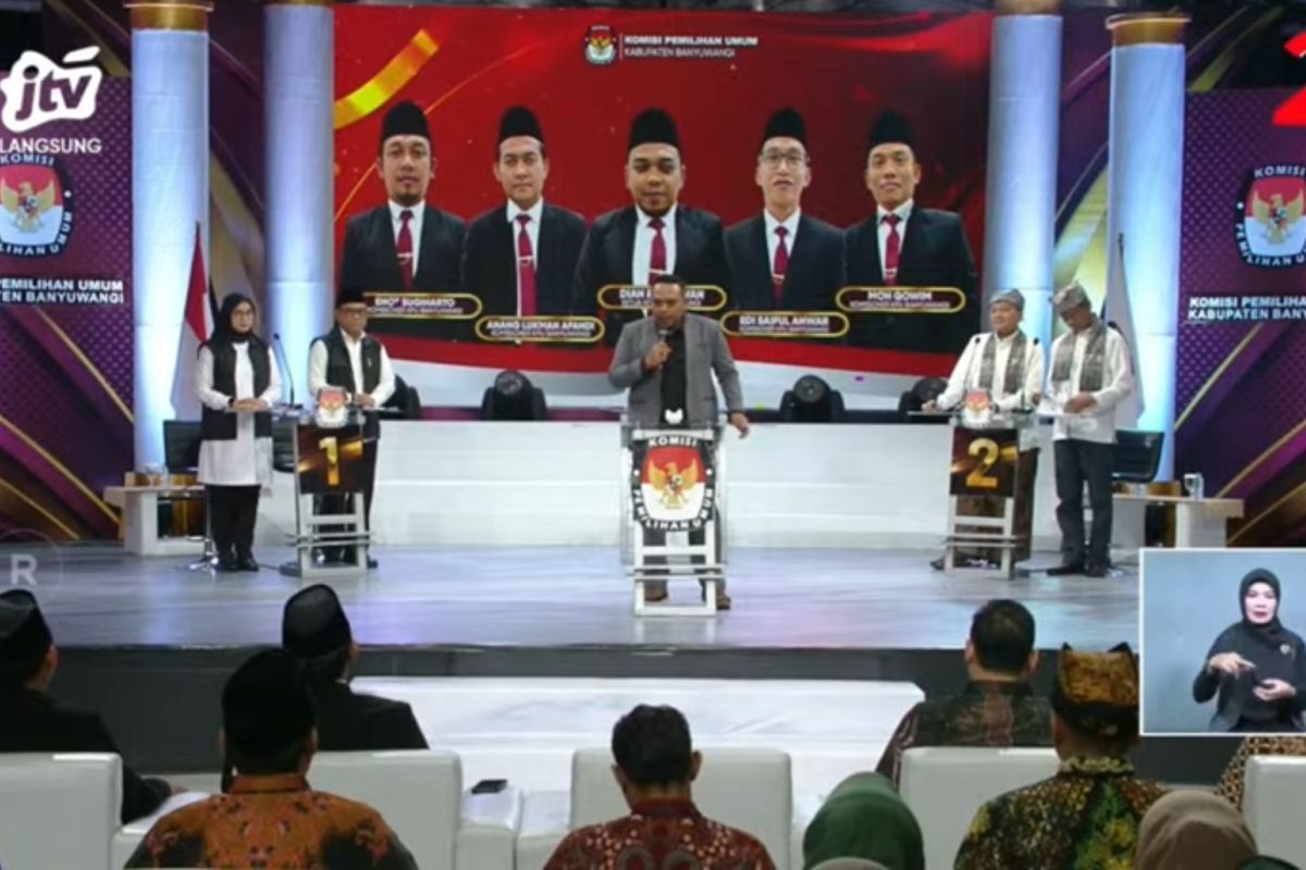 KPU Banyuwangi gelar debat publik pertama peserta Pilkada 2024