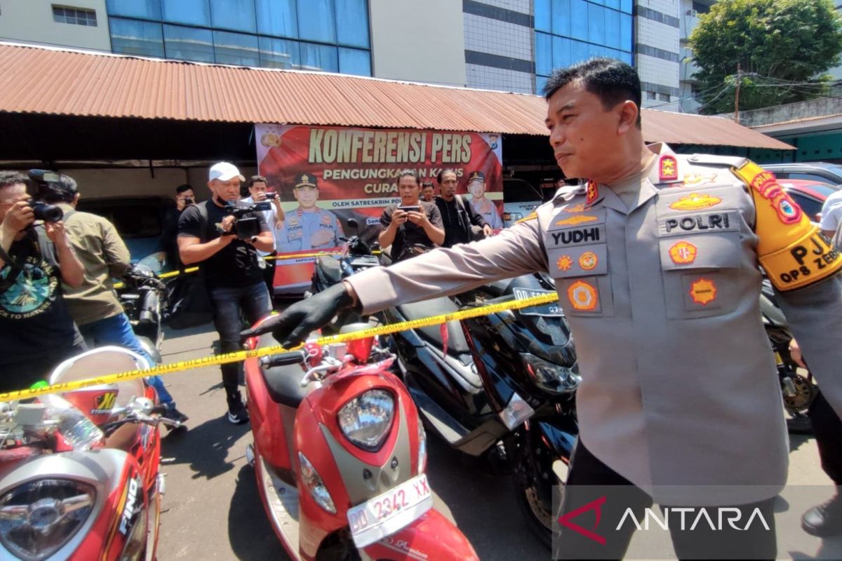 Polrestabes Makassar rilis 16 tersangka pelaku curanmor