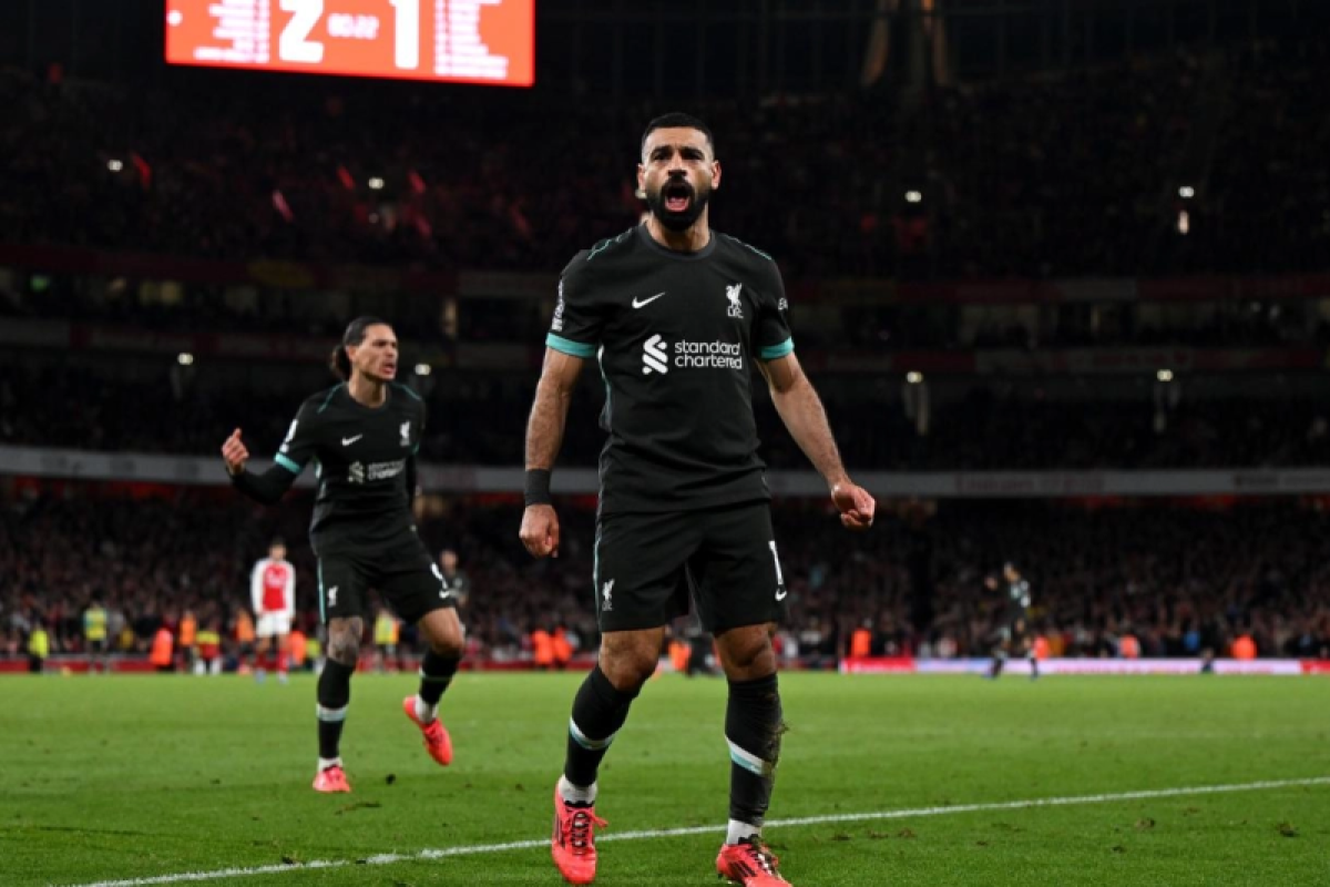 Liverpool gagal ke puncak klasemen setelah ditahan imbang Arsenal 2-2