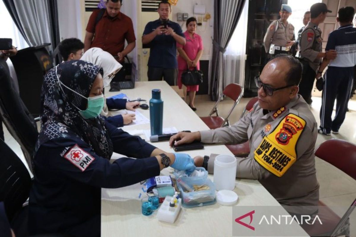 Polrestabes Medan gelar donor darah, target terkumpul 200 kantong