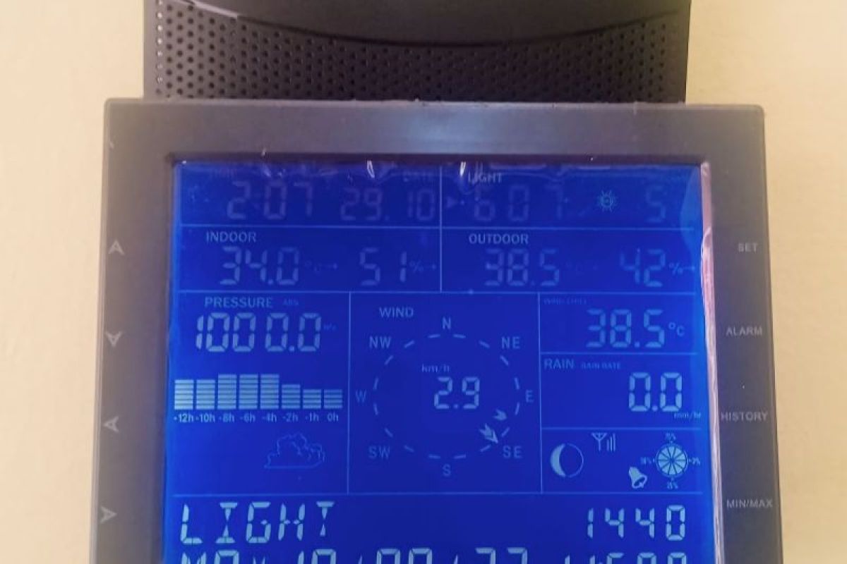 Warga OKU diingatkan waspada suhu panas capai  38,5 derajat celsius