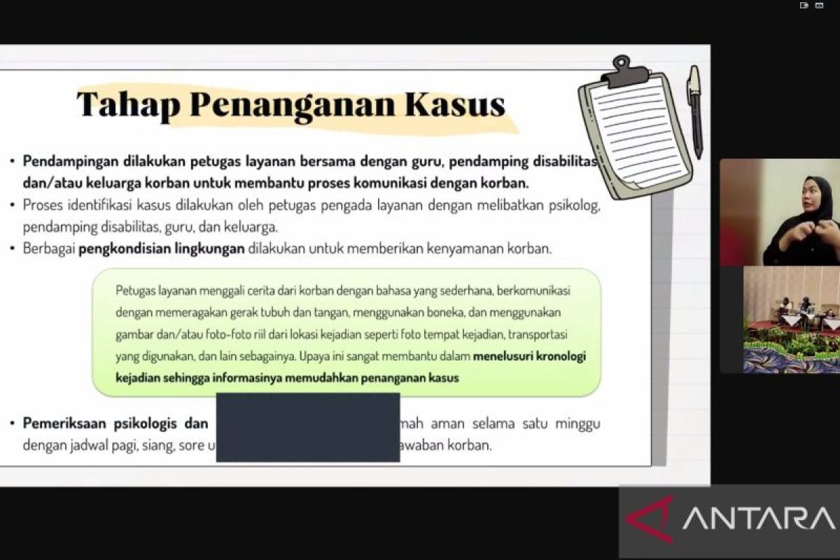 Penanganan kasus kekerasan gender dan  disabilitas terkendala komunikasi