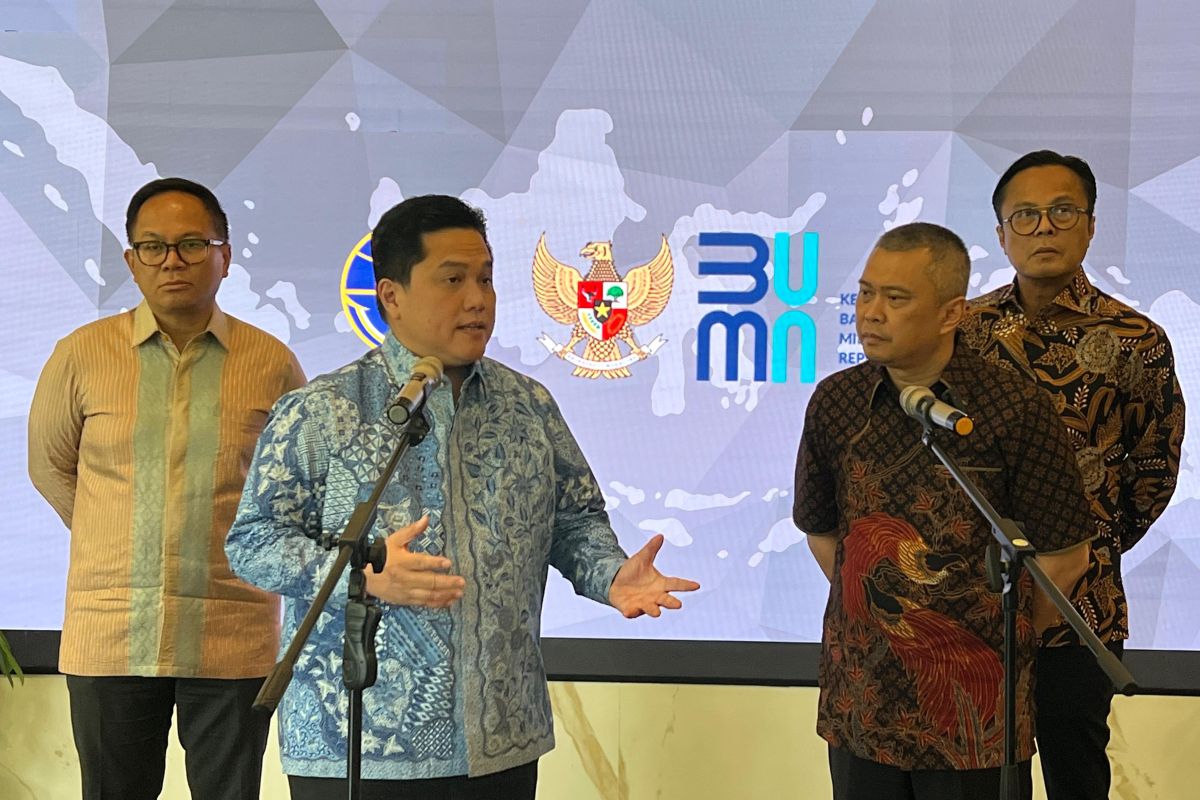 Menteri Erick bersama Menhub bahas swasembada pangan hingga logistik