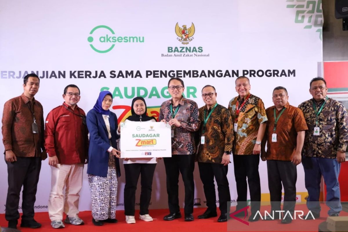 Baznas bekerja sama dengan swasta bantu mustahik usaha warung lewat program ZMart