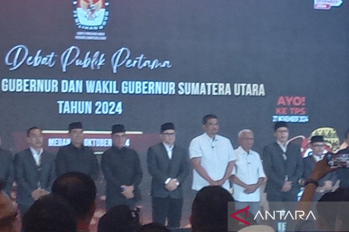 Dua pasangan calon Gubernur Sumut jalani debat publik perdana