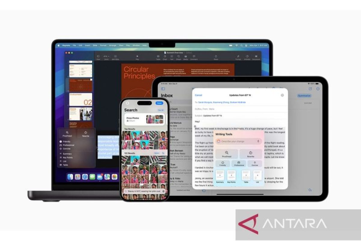 Apple Intelligence versi stabil hadir di iPhone, iPad, dan Mac