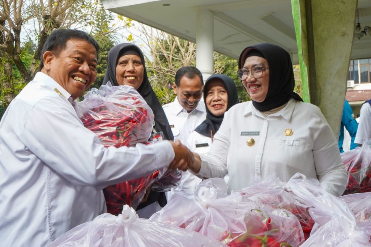 Gerakan ASN Pemkab Lumajang beli cabai cegah deflasi berkepanjangan