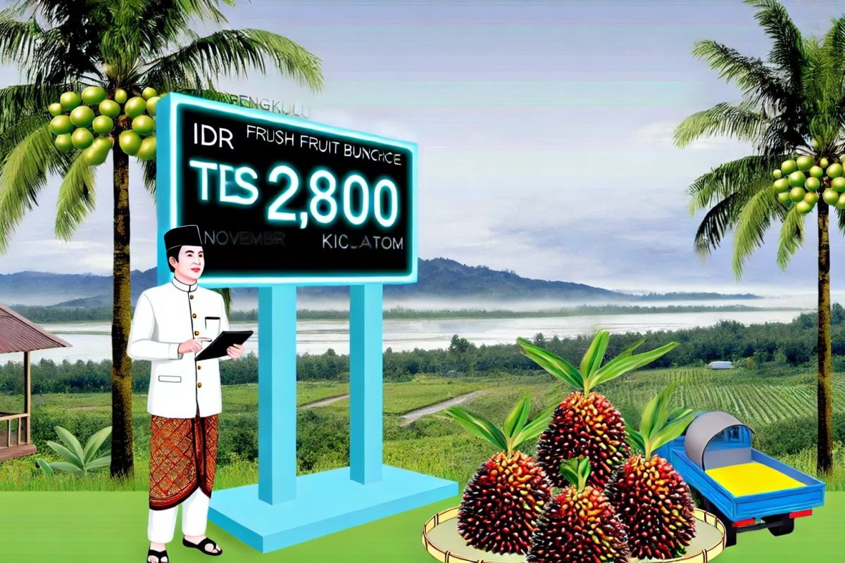 Pemda Bengkulu tetapkan harga jual TBS kelapa sawit Rp2,8 ribu per kg