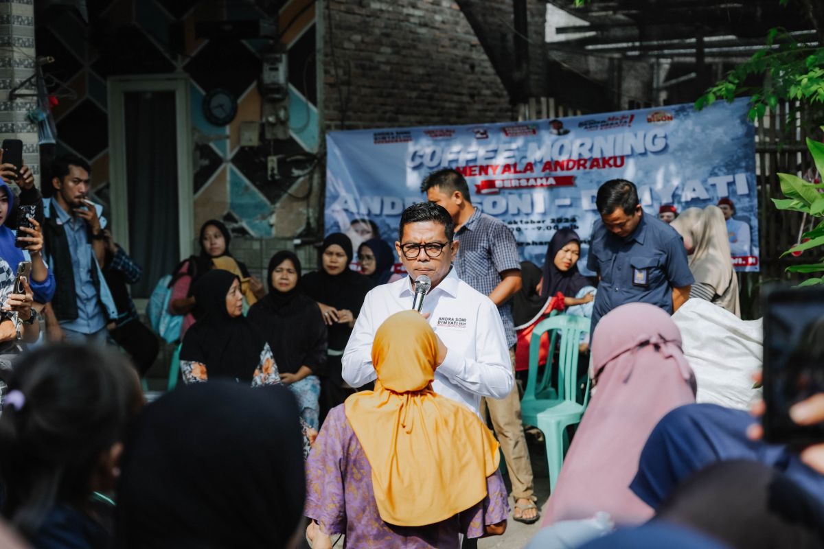 Andra Soni blusukan di Kota Tangerang dan Tangsel bareng Relawan BISON