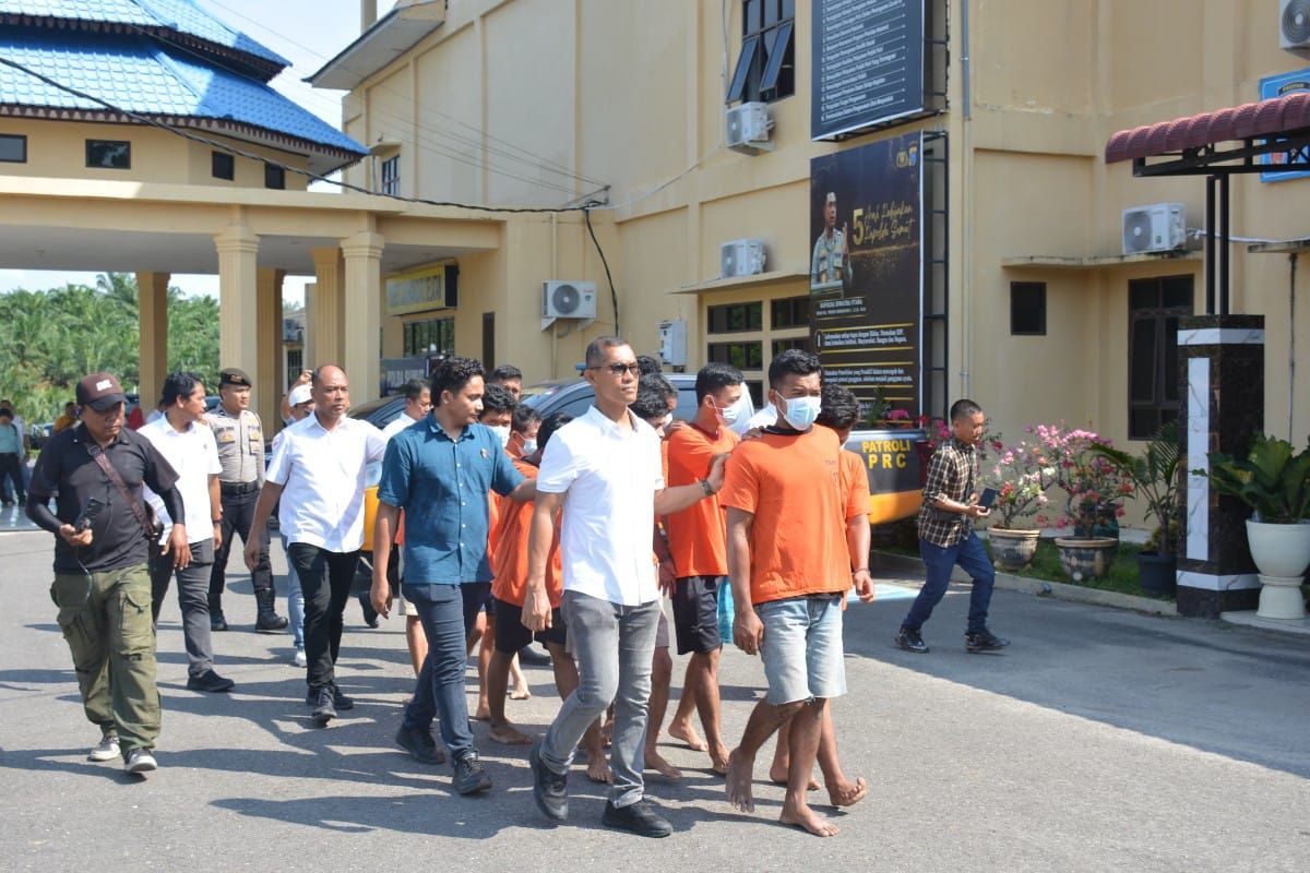 Polres Labuhanbatu Selatan tangkap 11 tersangka kasus narkoba