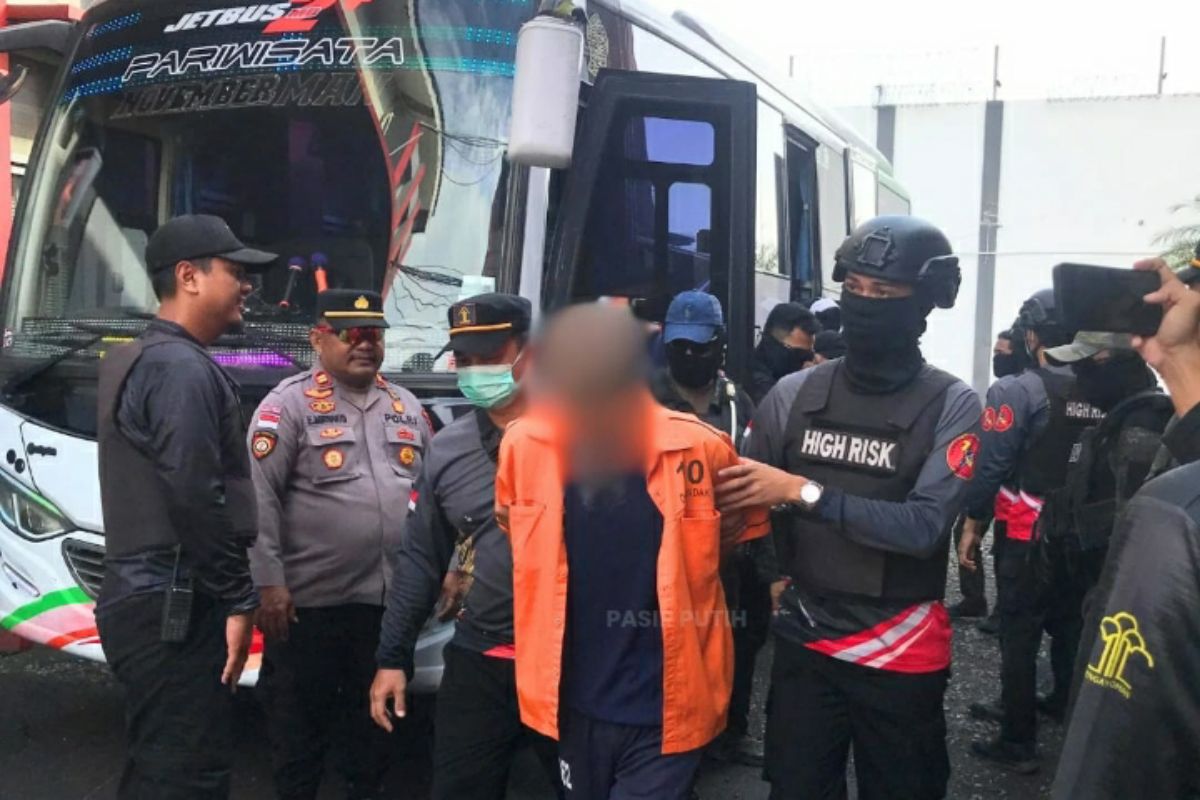 Sembilan napiter Mako Brimob Cikeas dipindah ke Nusakambangan