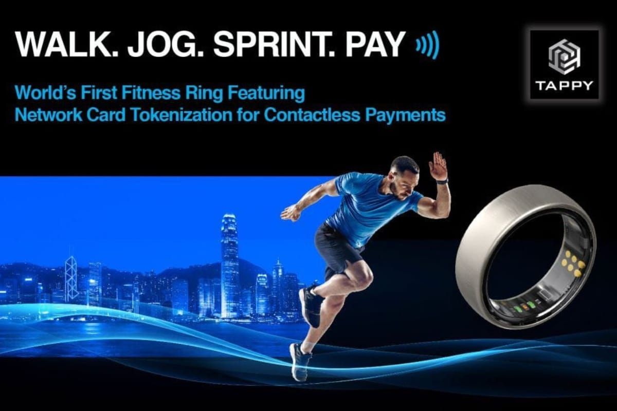 Tappy Technologies unveils the first fitness ring with card tokenization for contactless payments