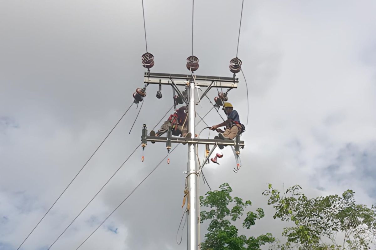 PLN nyalakan ratusan rumah warga di Desa Pengkadan Sungai Rupa