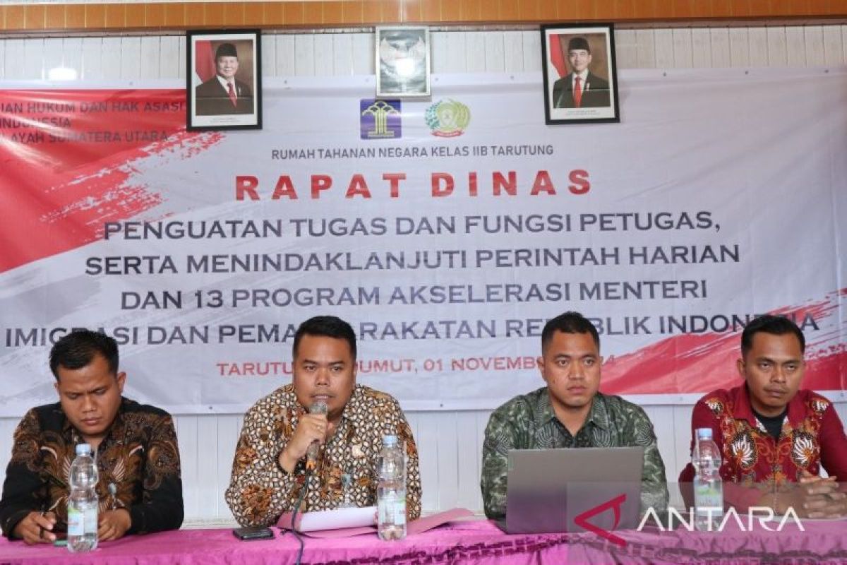 Rutan Tarutung tindak lanjuti asta cita presiden dan wakil presiden