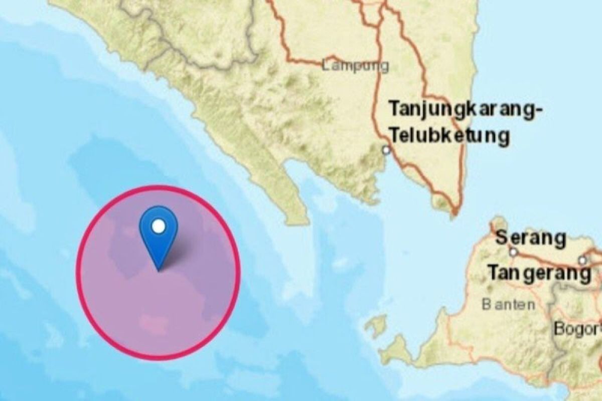 Gempa sekuat 5,4 magnitudo guncang Pesisir Barat Lampung