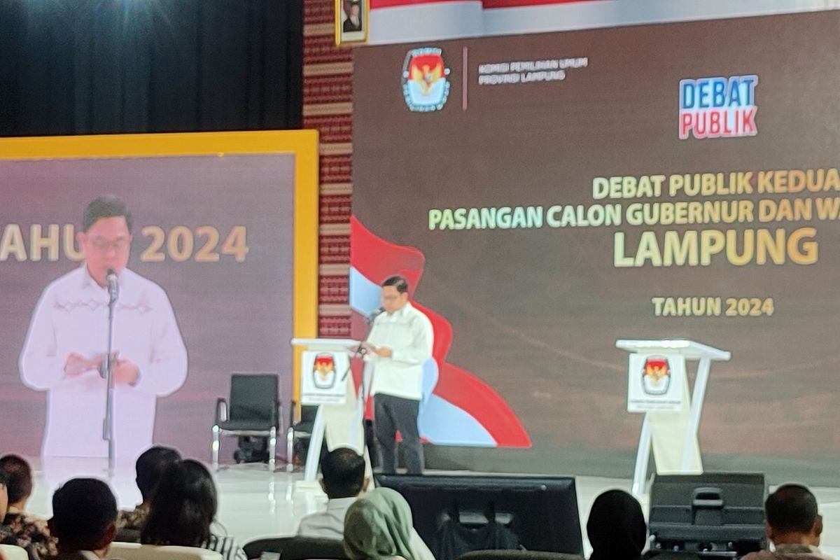 Debat kedua Pilgub Lampung terkait hukum, pemerintah dan sosial budaya