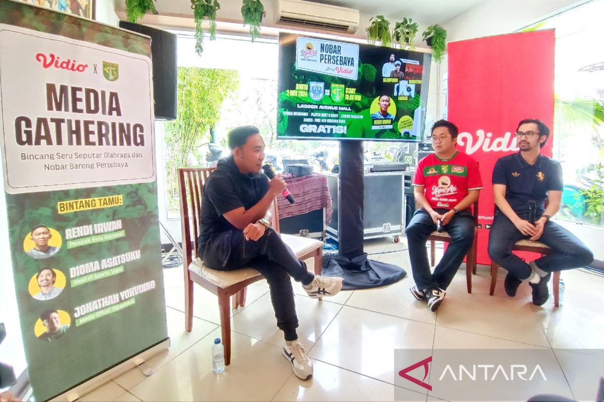 Vidio gandeng Persebaya gelar nobar laga lawan PSIS