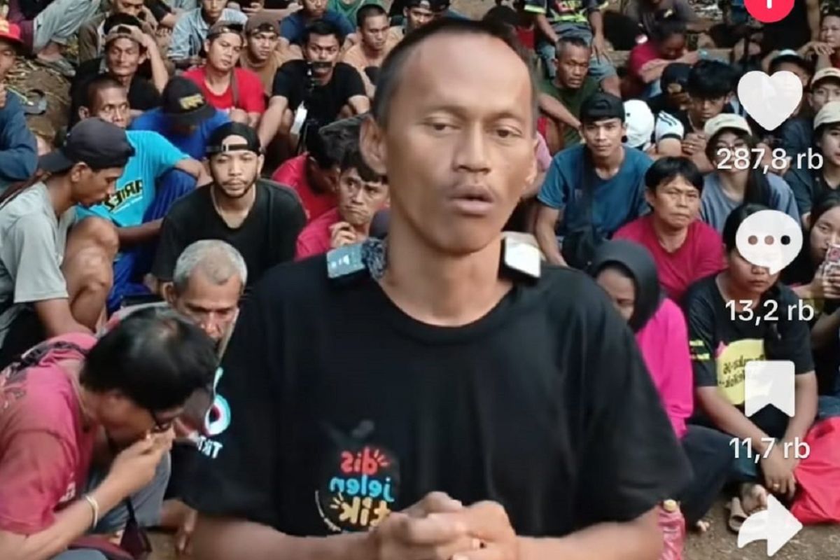 Konten kreator Gunawan Sadbor ditahan di sel Mapolres Sukabumi