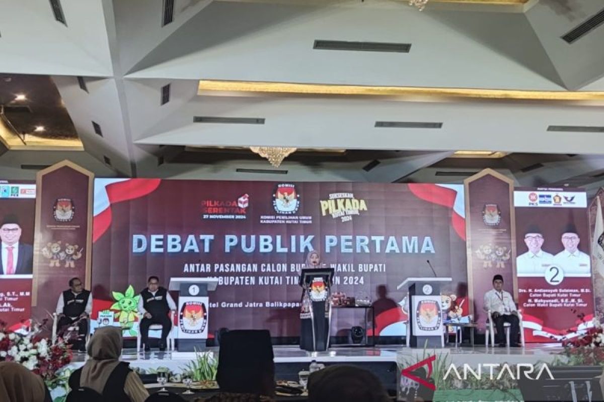 Debat pertama Pilkada Kutim pertegas visi misi dua paslon