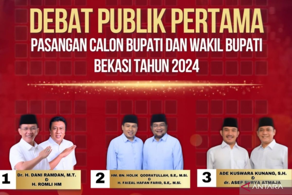 KPU gelar debat publik perdana pasangan calon Bupati dan Wabup Bekasi