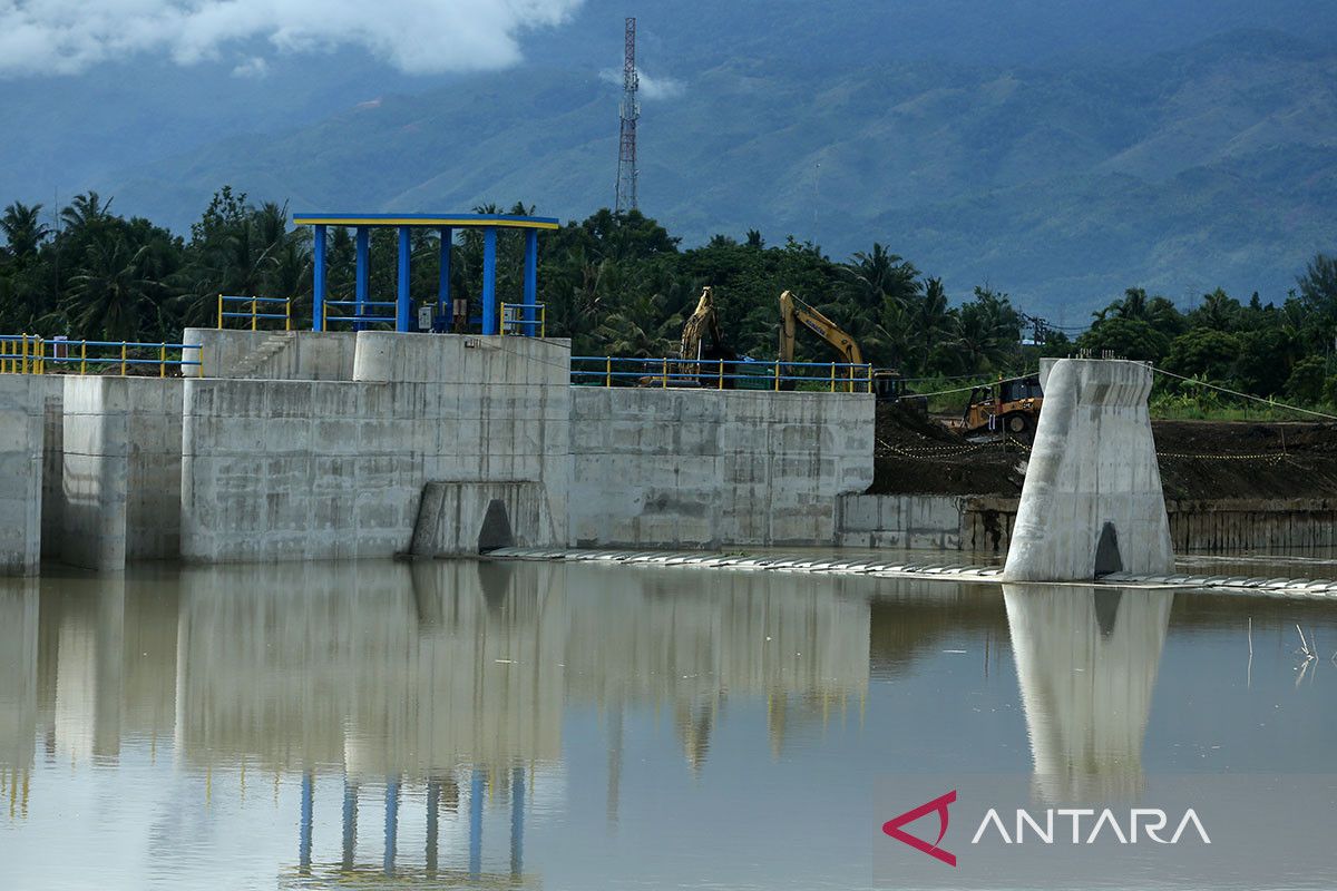 FOTO - Progres pembangunan proyek bendungan karet Krueng Aceh